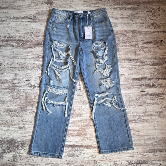 Risen Stylish Blue Boot Cut Jeans women’s‎ size 7/28 - Picture 1 of 8